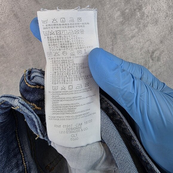 Levis Overalls Youth Size 14 Blue Denim Adjustable Straps Straight Leg Jeans - Picture 13 of 13